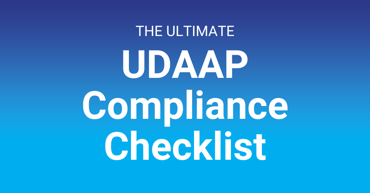 UDAAP Compliance Resource Library PerformLine